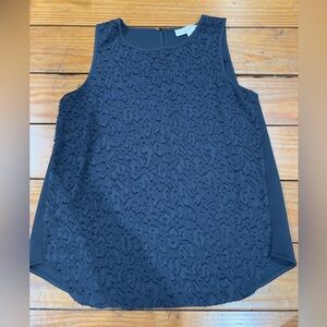 (636) ANN TAYLOR LOFT BLOUSE GRAY
